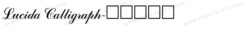 Lucida Calligraph字体转换